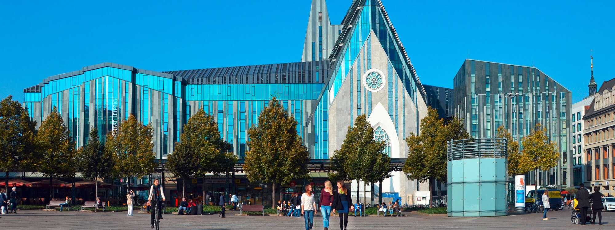 [Translate to English:] Leipzig Augustusplatz mit Universität